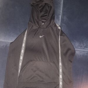 Nike Black Hoodie with Gray Accents